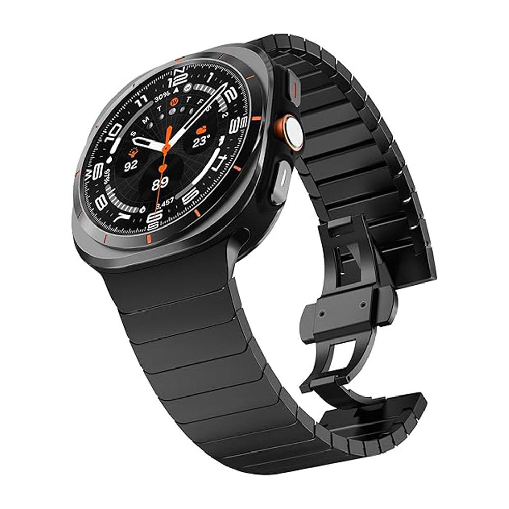 Pánský nerezový řemínek pro Samsung Galaxy watch 8 classic 46mm Ultra 2025 Luxusní článkový náramek pro GALAXY watch 7 6 5 4 44mm 40mm řemínek