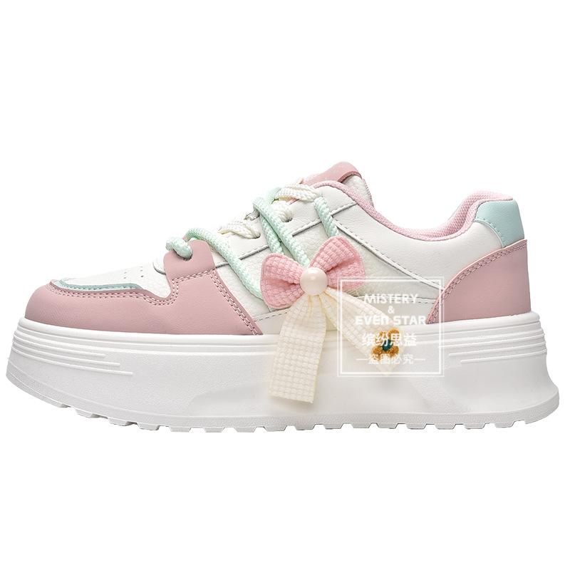 New products are on sale in autumn, new thick-soled little white shoes, female students' versatile casual board shoes 2839