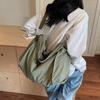 Korean Version Lazy Style Canvas Shoulder Bag New Large-capacity Messenger Bag Women's Casual Simple Tote Bag
