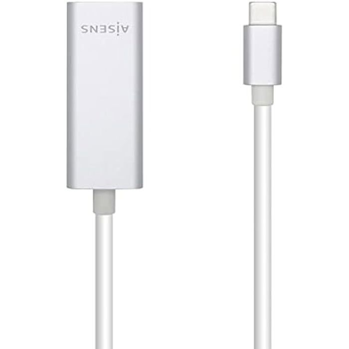 Convertisseur USB-C vers ethernet gigabit AISENS A109-0505 - Argent - 15 cm