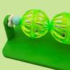 Interactive Rotating Bell Ball Boredom Relief Cage Enrichment Accessory Hamster Toy  Guinea Pig