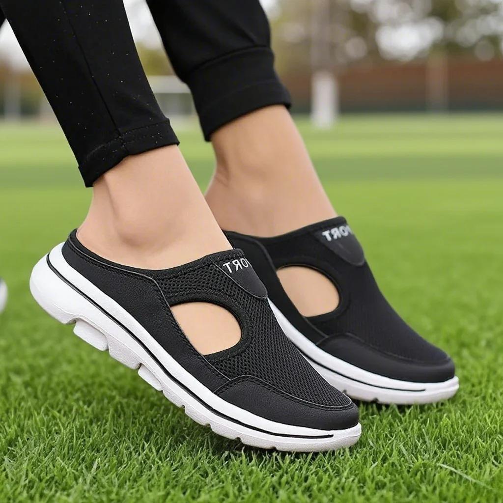 Men's Women's Shoes Summer Breathable Casual Flat Slippers Shoes Outdoor Home Lightweight Breathable Walking Sports Sandals