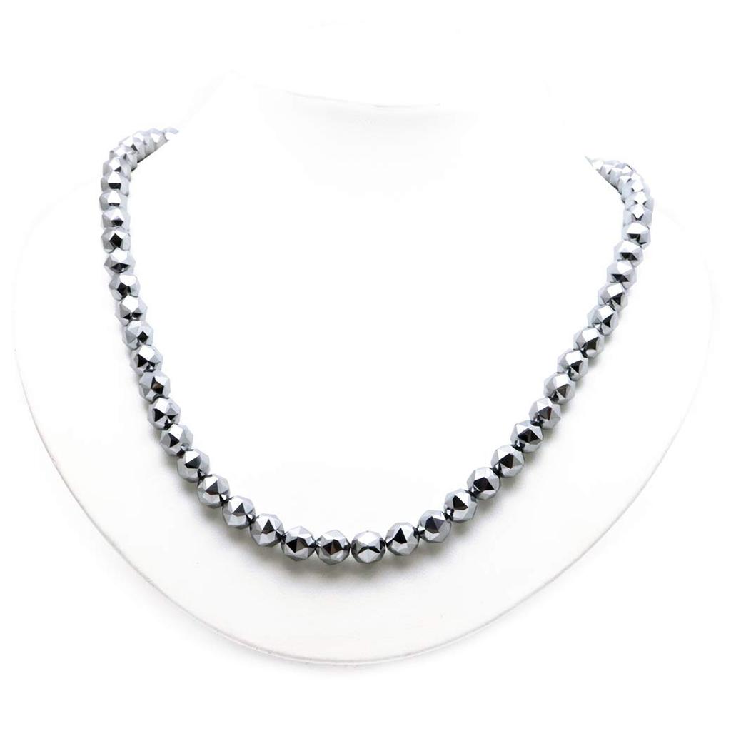 Terahertz Crystal Star Easy to Magnetic Approximately 50cm Long [GOLD STONE] Necklace, 8mm, Cut, Wear, Type,