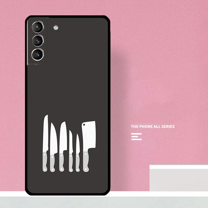 Cooking Chef Knives Phone Case For Samsung Galaxy S25 S26 Ultra S20 S21 S22 S23 S24 S10 Plus S25 FE Cover Coque