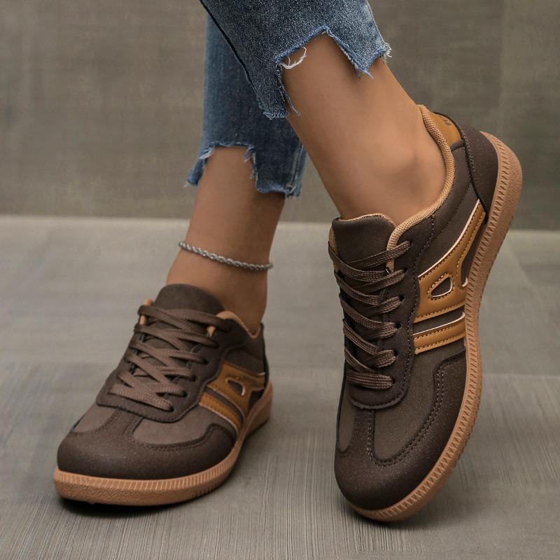 Fashion Plus Size 2025 New Hot Sale Women's Vulcanized Sneakers Mixed Colors Lace Up Outdoor Sports Comfortable & Versatile Casual Shoes