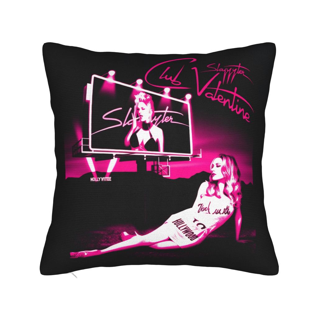 New Singer Slayyyter Merch Pillow Cover Custom Cushion Cover Vintage Pillow Case For Couch Sofa Bedroom