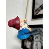 Garden Gnome Statue,Climbing Elves Garden Sculpture,Outdoor Fairy Door Figurines,Fairy Hanging Decor,Tree Hugger Perfect for Garden Lovers Lawn,