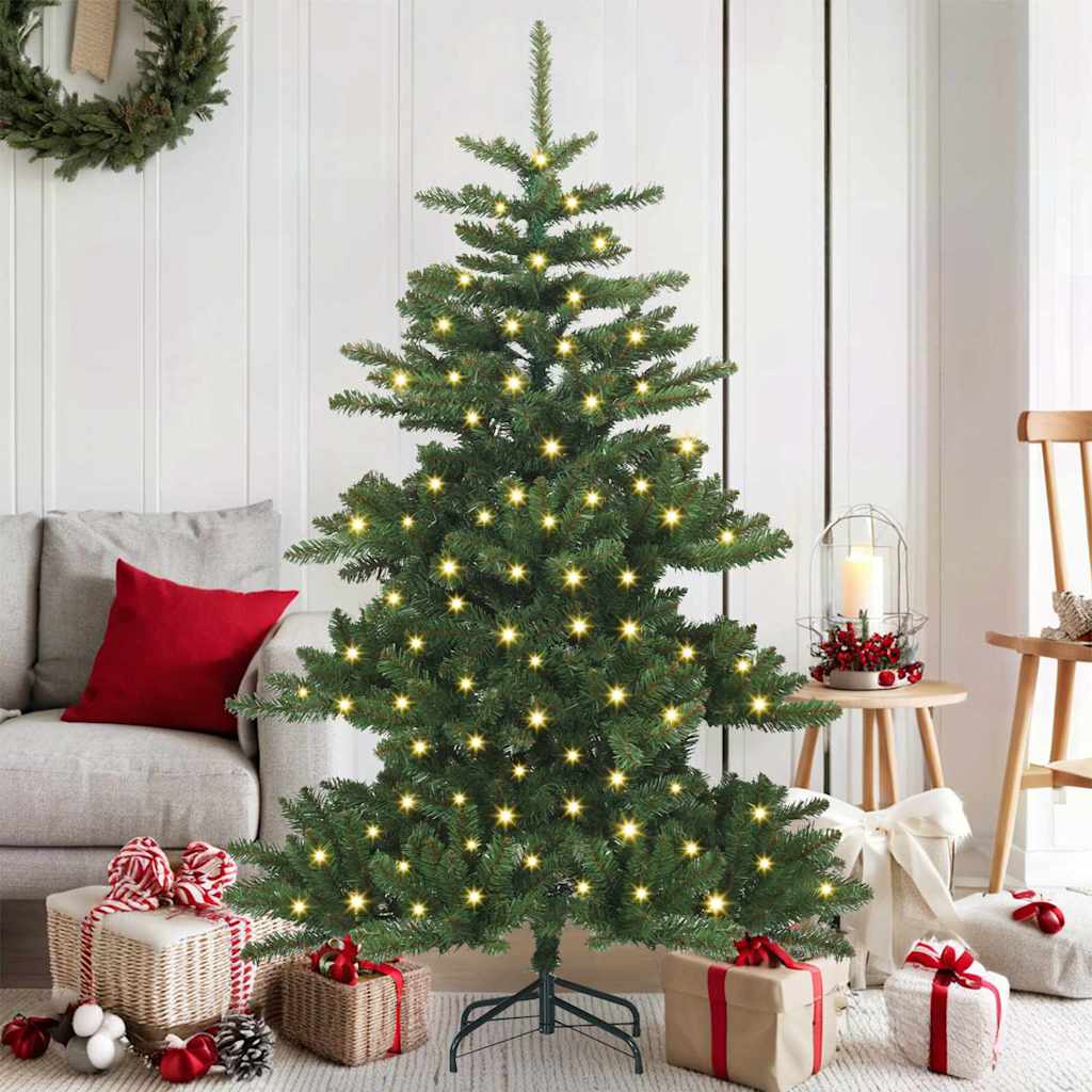 Artificial Foldable Christmas Tree Green 150 Cm PVC and Steel