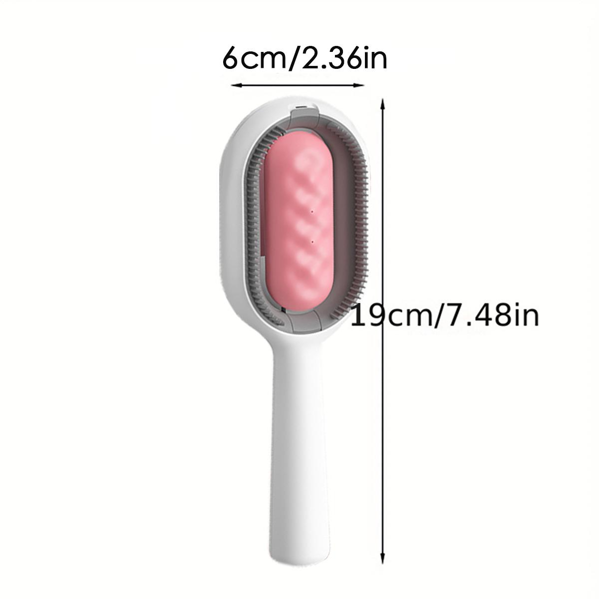 

Pet Products Cat Comb for Cats Pet Hair Remover Brush Dog and Cat Brush Accessories dogs Animal Cat Massage Grooming Wool Brush Long розовый