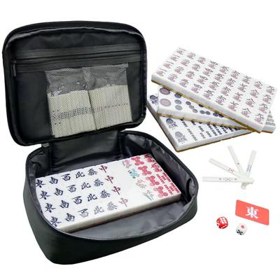 Professional-grade, Sophisticated 28mm Tiles. ONE STEP Handmade Mahjong Set, 28mm Red Tiles, Seasonal Tiles