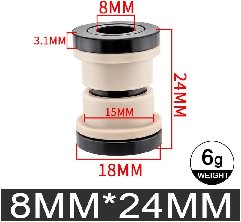 Anti Wear Fox MTB Rear Shock DU Bushing Kit 22-68mm for DH Bike Shock Absorbers Universal Cycling Accessories