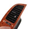 Car Dashboard Air Vent Wooden Grain Dash Left Right Air Outlet Kit with Frame Panel for Land Cruiser FJ100 1998‑2007