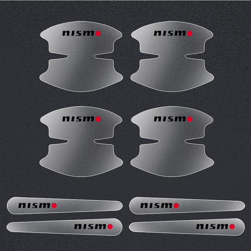 

8pcs Transparent Car Door Handle Protector Stickers Protection Film For Nismo Nissan Tiida Teana Skyline X-trail Almera Qashqai