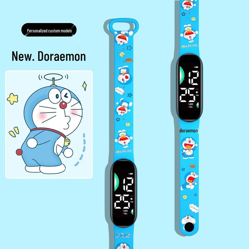 New Cartoon LED Waterproof Sports Watch: Cute Anime Design for Students