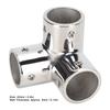 3 Way Corner Tee Joint 316 Stainless Steel Mirror Polished Yacht Hand Rail Elbow Pipe Fittings