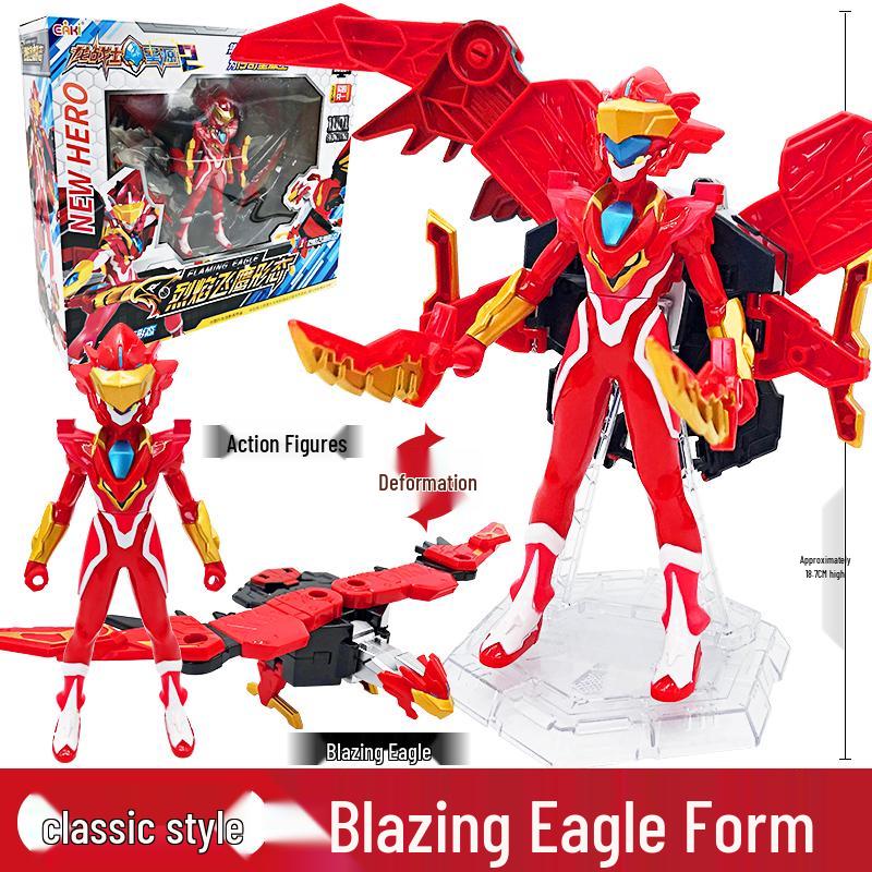 Dragon Warrior Star Source Transforming Robot Toy for Kids: King Kong Boy Star Transformation Device