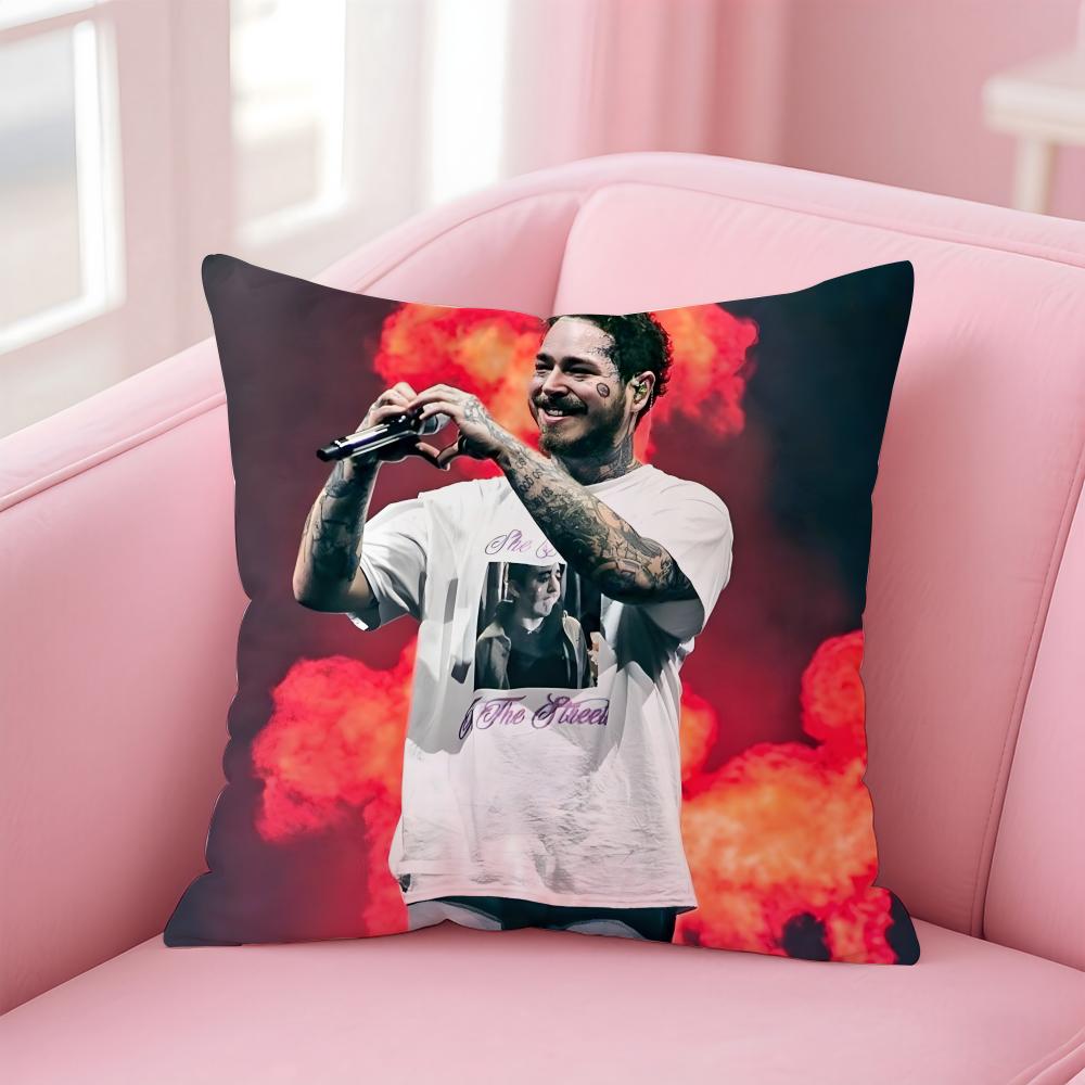 P-Post Malones Singer Hot Cushion Cover Comfortable Reversible Pillow Cover Ideal For Car Sofa Bedroom & Beyond
