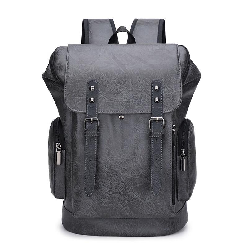 Li Shen PU Large Capacity Waterproof Business Travel Backpack