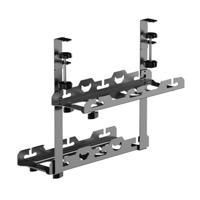 Suporte de Arrumação de Fios Sob a Mesa Organizadores de Cabos Sob a Mesa Bandeja de Cabos de Fio Gestão de Cabos Suporte de Arrumação Sob a Mesa