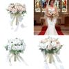 Life Like Artificial Flower Bridal Bouquet For Wedding Photography Silk Flower Arrangement Ceremony Bride Accessory
