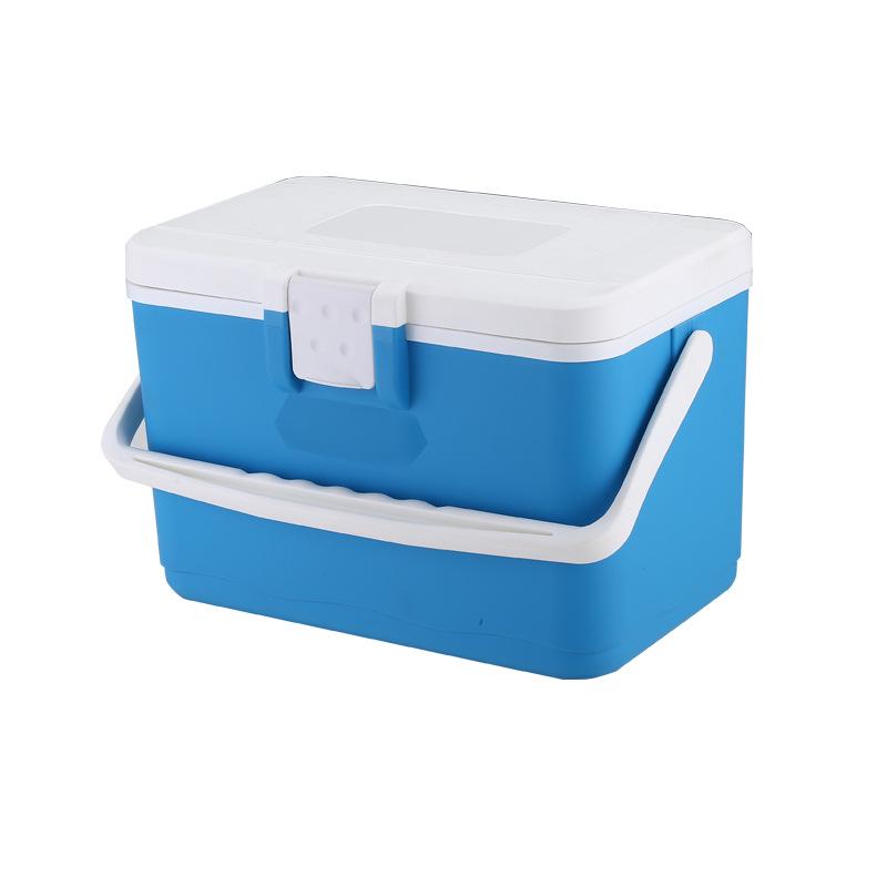 

8 л Портативный изотермический холодильник для кемпинга: Сохраняет напитки, мороженое и морепродукты свежими EPS Insulated синий