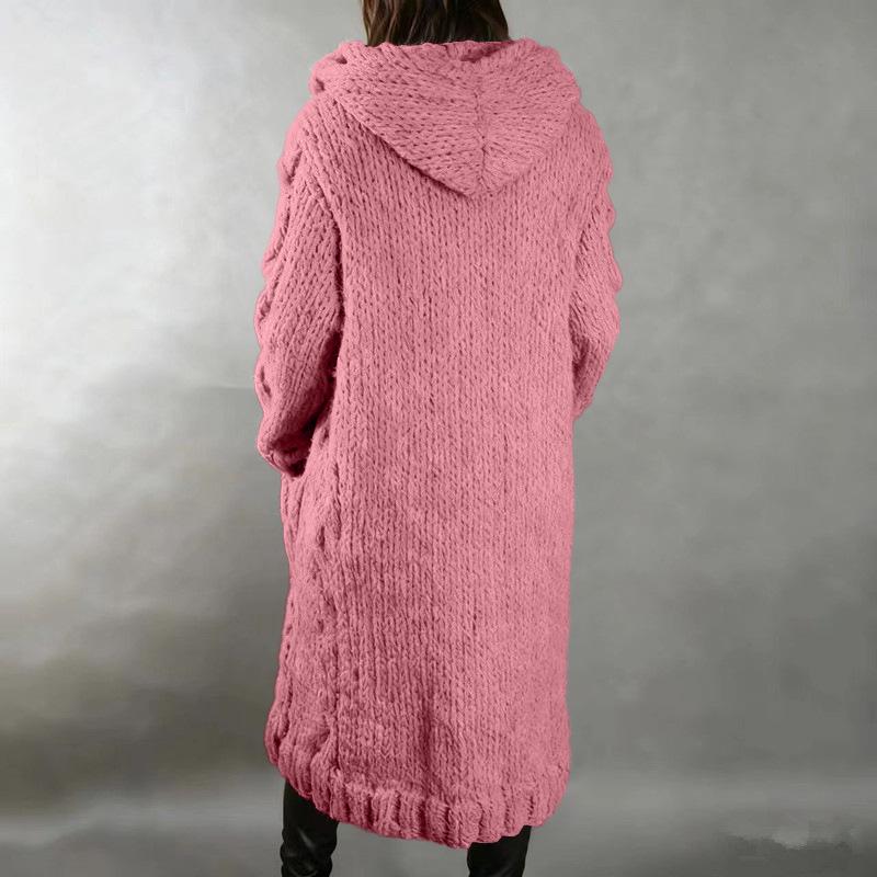 Europäischer & Amerikanischer Damen Plus Size Strickjacke Pullover Mantel - Neue Mode Strickwaren 2026