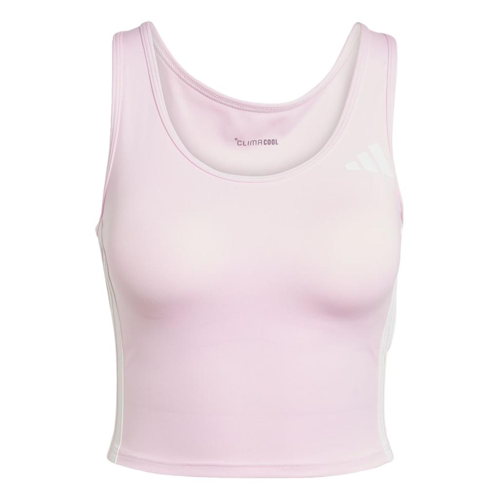 Adidas Climacool Daily Bra Tank Light Support Quick-Dry Versatile Comfortable Fitted Sports Vest Women Tops Clear-Pink White KC2470