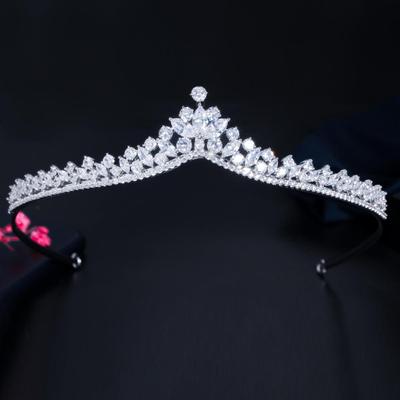 CMM High Quality Noble Princess Cubic Zirconia Bridal Tiaras and Crowns