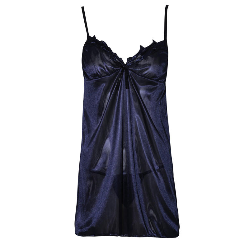 Sexy Lace Sleep Dress for Women V Neck Spaghetti Strap Nightgown Soft Sheer Babydoll Pajamas with Adjustable Straps for Home