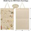 Felt Jewelry Hanging Organizer Bag – Wall-Mounted Earring, Necklace, and Ring Storage