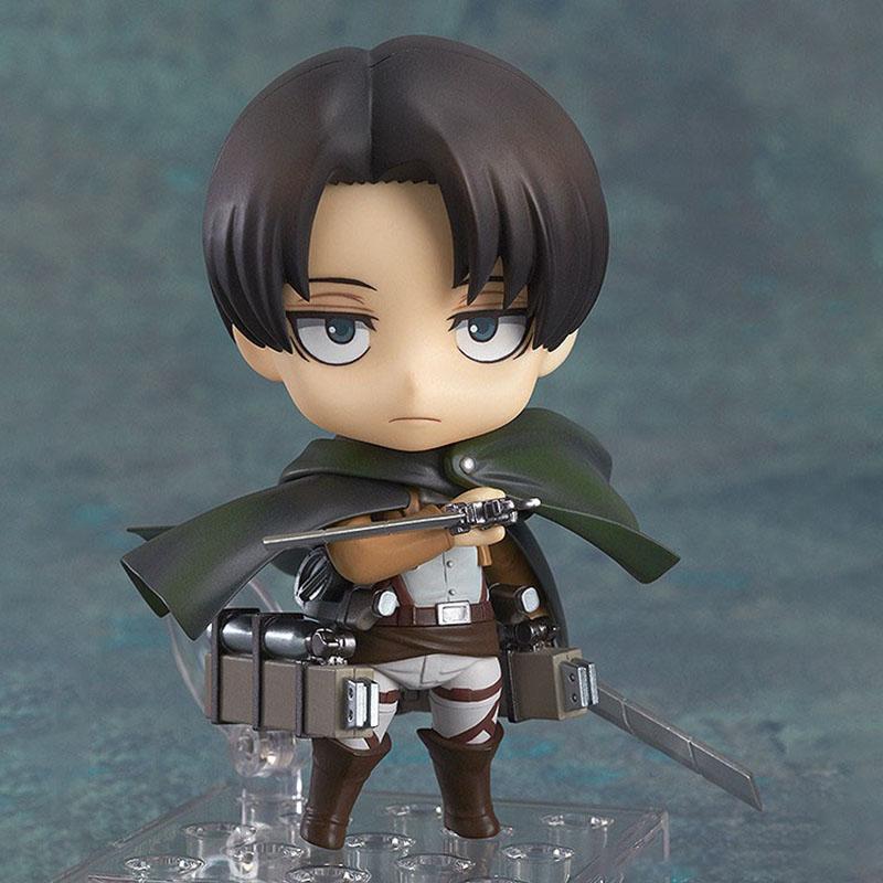 Attack On Titan Levi Mikasa Ackerman Eren Yeager Hange Zoe PVC Action Figure 10cm Anime Figure Model Toys Collection Gift