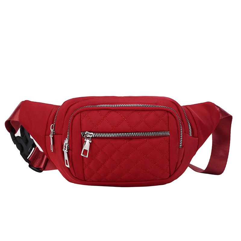 Нагрудная сумка унисекс простая сумка для хранения легкий дорожный маленький рюкзак сумка через плечо модные повседневные сумки на одно плечо бордовый 1266₽