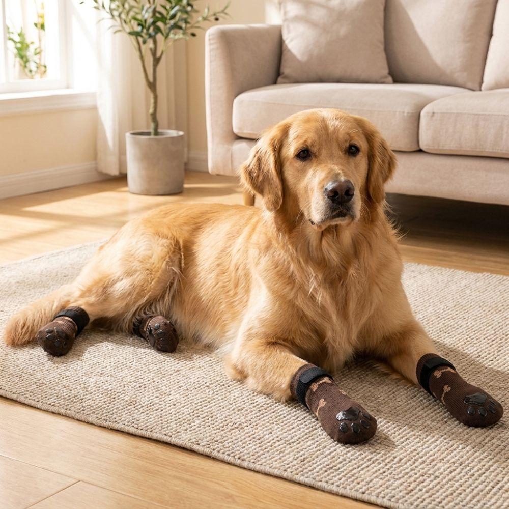 Anti-scratch Anti-slip Dog Socks Dirt-proof Foot Protector Puppy Foot Cover Wooden Floors