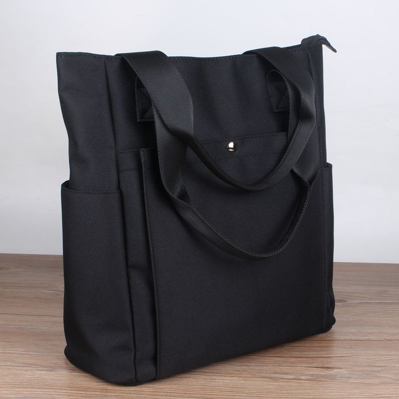 

Модная повседневная унисекс вертикальная сумка-тоут Black