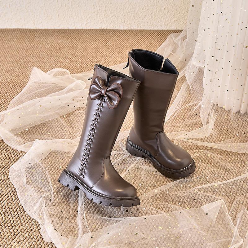 Girls' Cotton Over-the-Knee High-Top Fashion Boots for Performances and Princess Wear