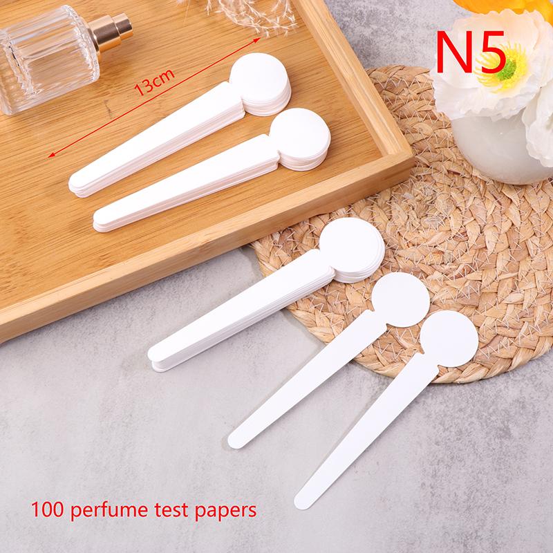 100Pcs/lot Round Head Testing Aromatherapy Fragrance Perfume Essential Oils Test Tester Paper Strips Flower Shape