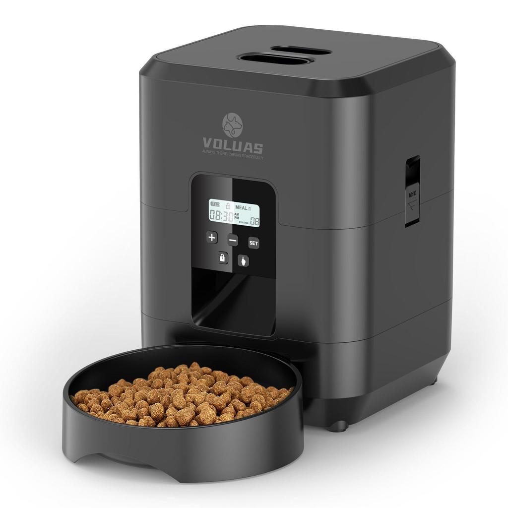 Intelligenter Futterautomat für Haustiere mit Videotaste und WLAN für Katzen und Hunde