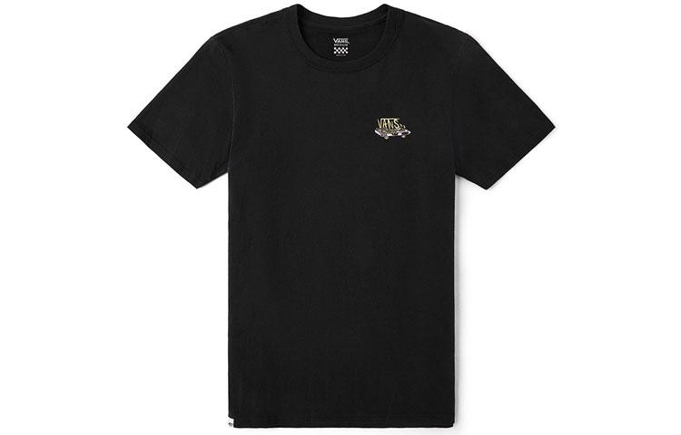 Vans OTW T Shirts Women s Black Crew Neck Moderate Straight Fit VN0A4MNIBLK M
