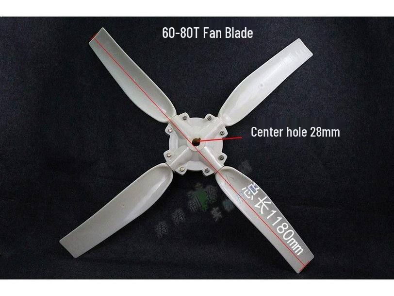 ABS Plastic Cooling Tower Motor Fan Blades - 8T Water Tower Accessories