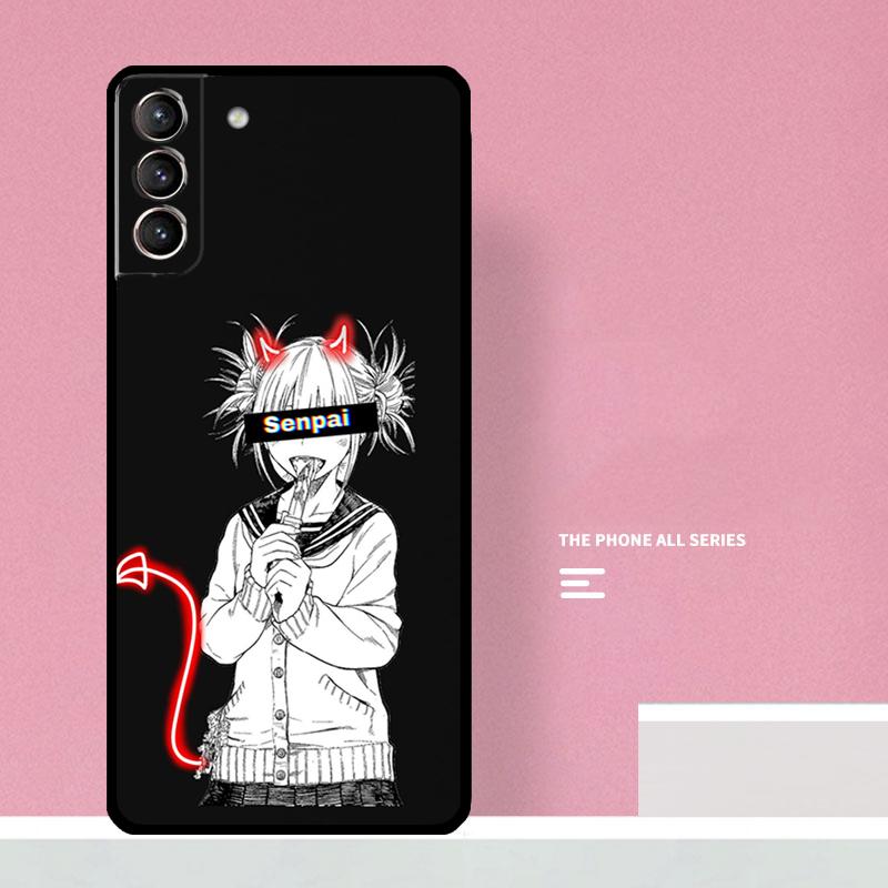 Sugoi Senpai Anime Phone Case For Samsung Galaxy S26 S25 S24 S20 S21 S22 S23 Ultra S10 Plus S25 FE Cover Coque