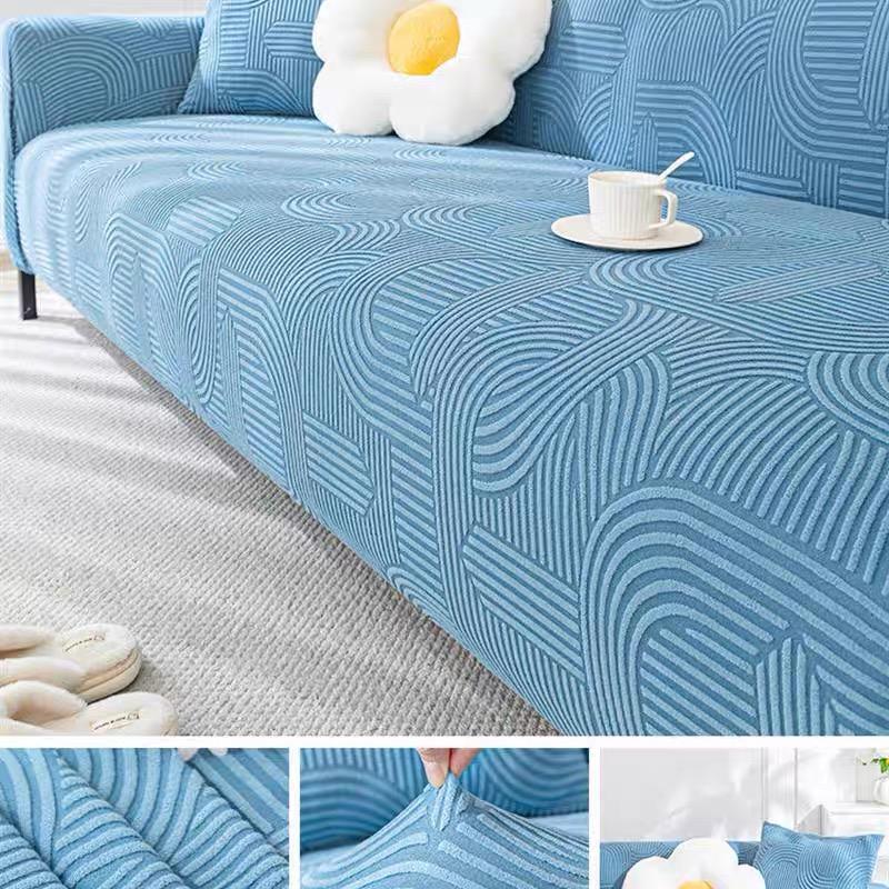 Grube nordyckie żakardowe pokrowce na sofę do salonu regulowane elastyczne pokrowce na sofy pokrowce na sofy na fotele antypoślizgowe pokrowce na kanapę