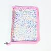 A5 Laser Star Zipper Binder Collect Book Refill Organizer DIY Journal Diary Transparent Kpop Idol Photo Album Kawaii Stationery