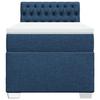 Maison Exclusive - Sommier à lattes de lit avec matelas Bleu 80x200 cm Tissu