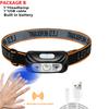 500 Lumen USB Rechargeable Headlamp Motion Sensor Bright LED Running Fishing Flash Head Lamp Headlight Infrared Sensor Light