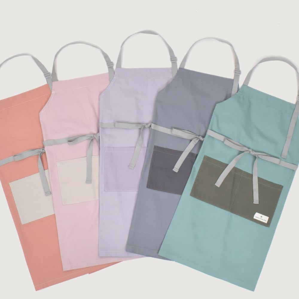 Candy Apron with Triangle Dull Dull NC503420 [Colorful Style] (150~Free Size) Scarf, Plain, Lavender, Girl's