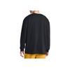 Under Armour Collegiate Script Comfortable Loose Long Sleeve T-Shirt Men Tops Black 1388093-001
