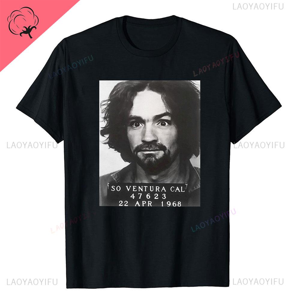 Charles Manson Helter Skelter Cult Zomer van Nieuwe Stijl Liefde Ronde Hals Streetwear Harajuku Korte Mouw Esthetisch Bedrukt T-shirt
