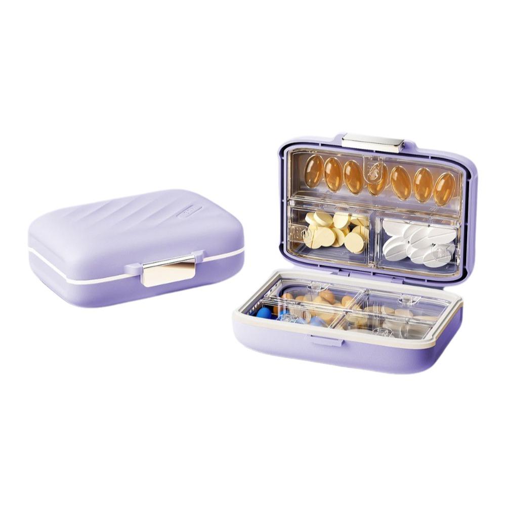 

Sealed 7 Grids Pill Box Portable Pill Storage Case Week Long Drug Divider Case Home Use