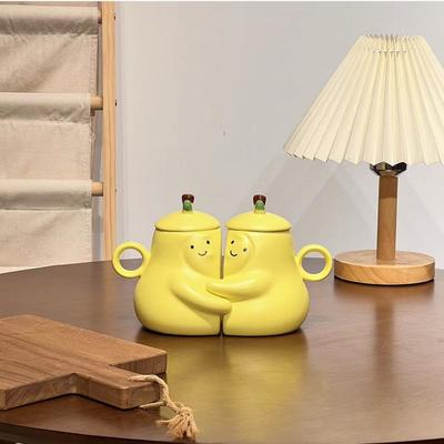 Umarmung Birne Paar Tasse Keramiktasse Mädchen Geburtstagsgeschenk Valentinstag Freundin Paar Geschenkbox