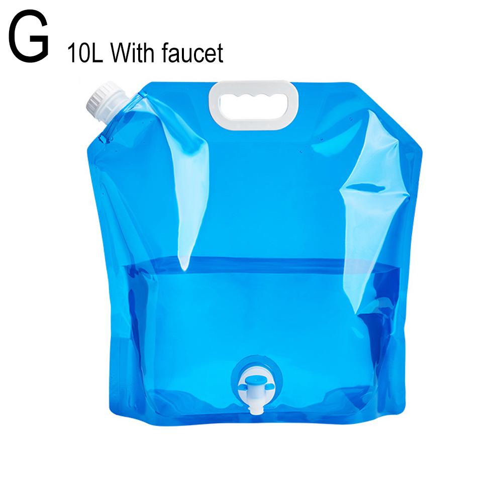 5/10L Portable Camping Water Bag Foldable Drinking Water Bucket Large Capacity Water Container For Outdoor Travel Lightweight